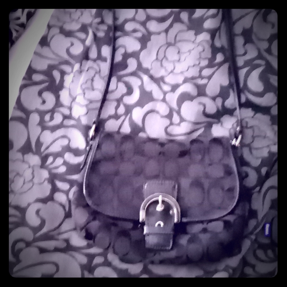 Coach long strapped bag